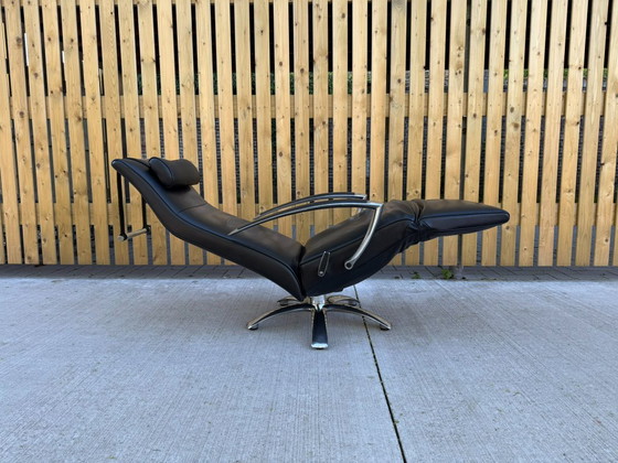 Jori Brainbuilder Mono-Move in pelle nera – Poltrone, Leather, Chrome, Modern (photo 16 of 21)