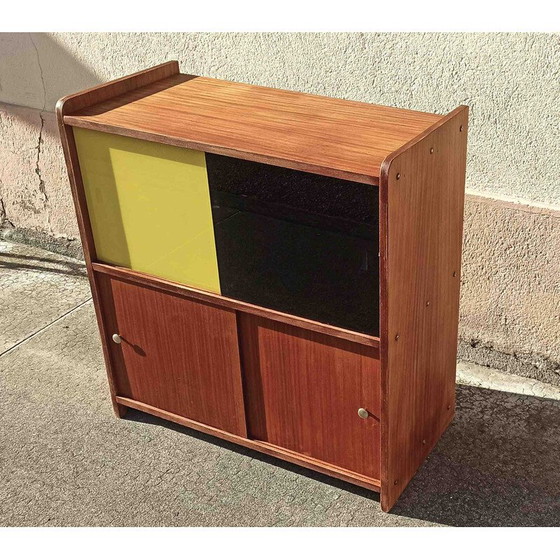 Image 1 of Vintage teak and glass display cabinet, 1960