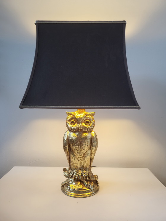 Image 1 of Vintage Uilenlamp Deknudt, L&L WMC – Loevsky & Loevsky, Gesigneerd