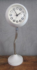 Retro desk clock with "goose neck", 1980s.