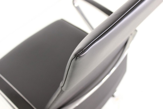 wie Neu! Art Collection Executive Desk Chair, Luxus Schreibtischstuhl Premium Leder, Chrom, Aluminium (photo 9 of 18)