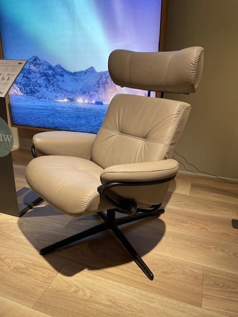 Stressless Berlin relaxfauteuil met poef