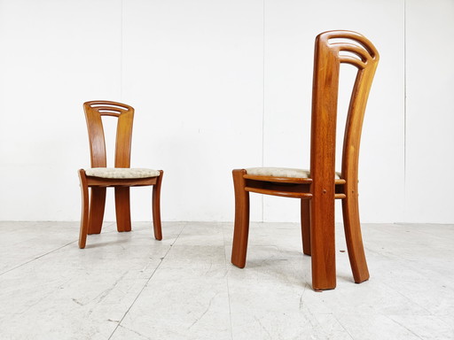 4 sedie da pranzo vintage scandinave, anni '60
