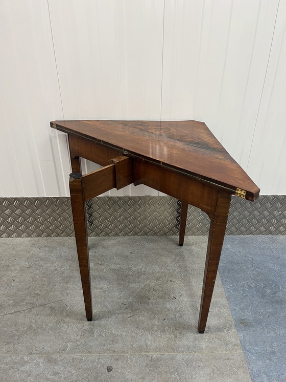 Image 1 of Antique Art Deco Amsterdam School Game Table Poker Table