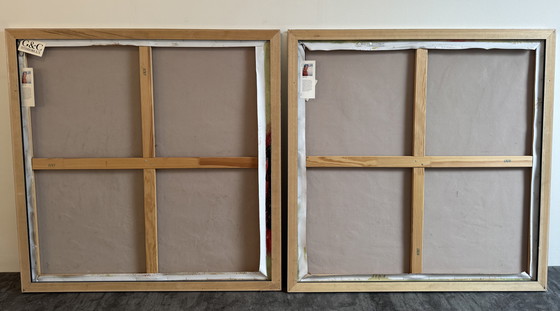 Image 1 of Œuvre encadrée peinte à la main « New York » par Robert Young