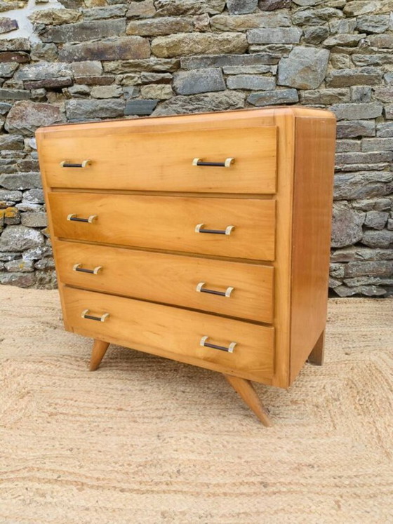 Vintage 4-drawer Chest of drawers 60s – Wood (photo 8 of 24)