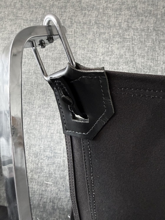 Image 1 of Fauteuil et repose-pieds Vintage Falcon – Sigurd Resell – Chrome