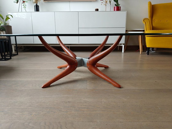 Image 1 of Porada Denuo Salontafel – Italiaans Design – Massief Hout & Glas