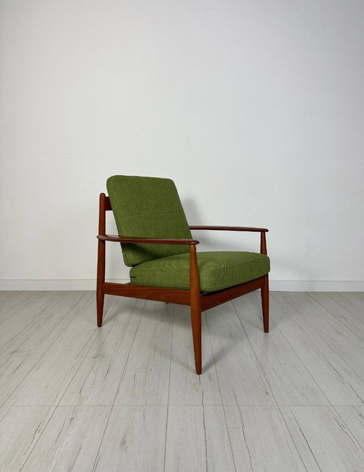 Vintage Model 118 Teakhouten Loungestoel van Grete Jalk voor France & Daverkosen, Deens design, jaren 1950