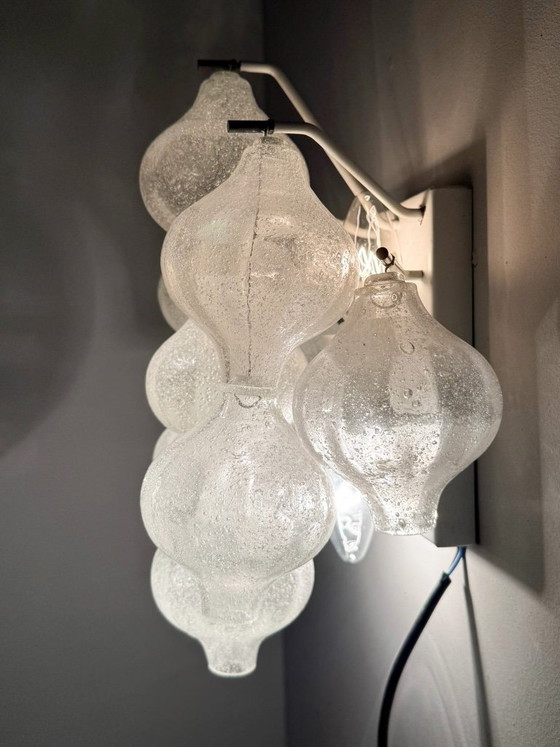 Image 1 of Ensemble de 2 appliques murales, modèle : « Tulipan 9 WA » pour KALMAR FRANKEN KG, Autriche, années 1960