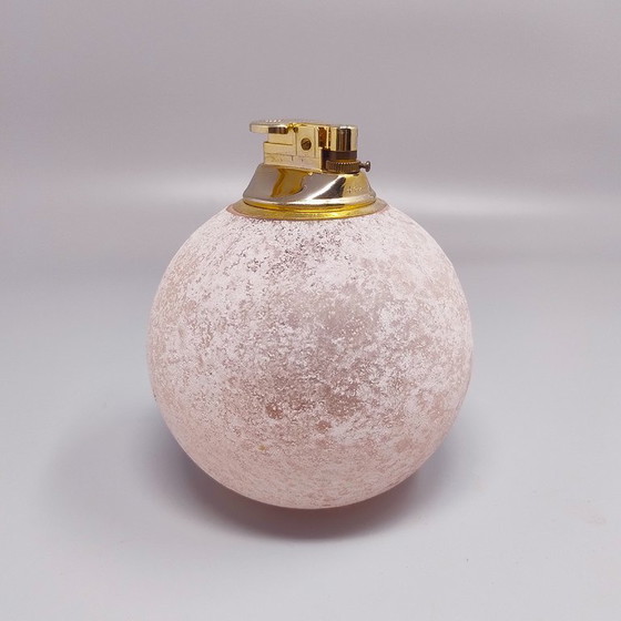 Image 1 of 1960 - Superbe briquet de table en verre dépoli de Murano par Paolo Traversi. Fabriqué en Italie