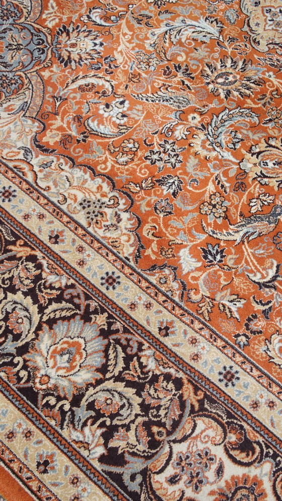 Image 1 of Vintage oosters vloerkleed met sprekende kleuren en motieven 342x249cm