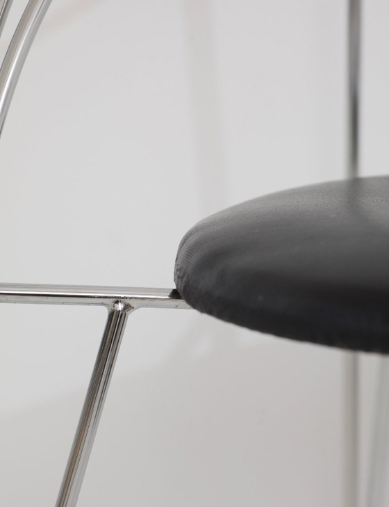 Image 1 of 4 sedie/poltroncine cromate "Lune d'Argent" di Pascal Mourgue per Fermob, vintage circa 1985