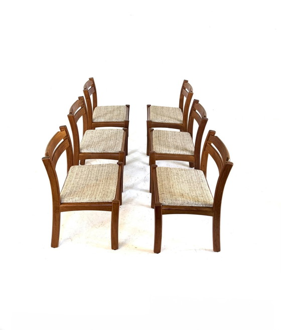 Image 1 of Set of 6 vintage Danish dining chairs, Dyrlund ‘70