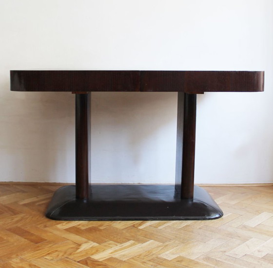 Image 1 of 1930s Extendable Dining Table by Jindrich Halabala 