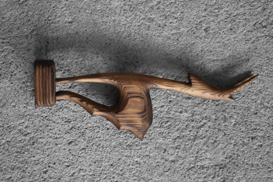 Image 1 of Vintage Mid-Century Danish Modern Dark Wood Sculpture Gazelle Figurine, 1960s