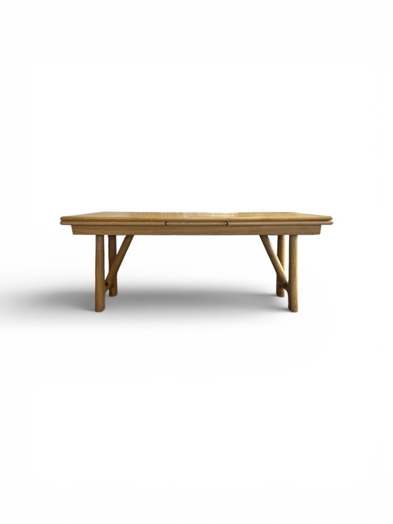 Image 1 of Uitschuifbare eiken tafel van Guillerme & Chambron, uitgegeven door Votre Maison