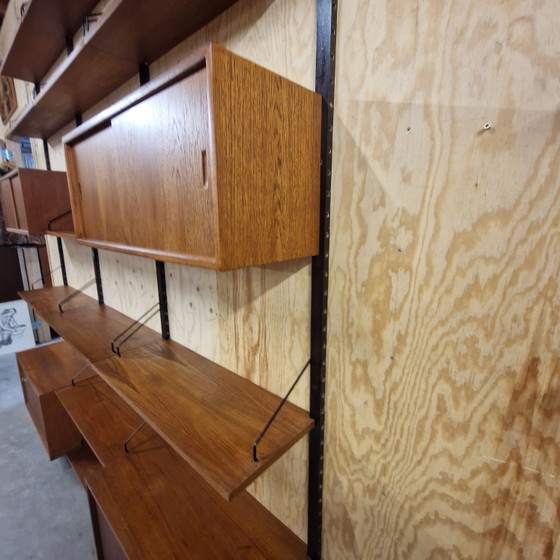 Poul Cadovius Royal System XXL Modulaire Wankast Wandrek Mid Century – Metal, Wood (photo 6 of 15)