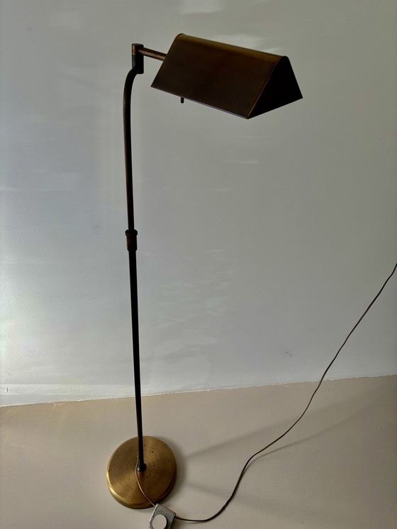 Image 1 of Herda messing vloerlamp jaren 80