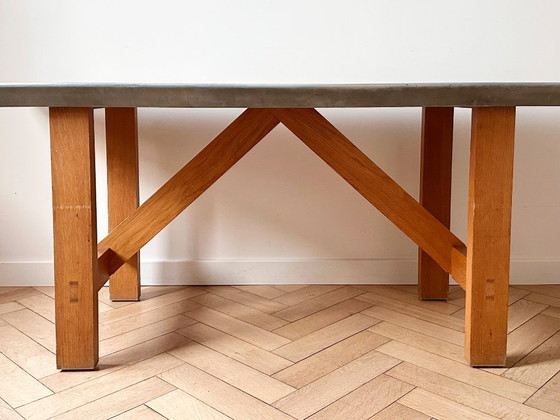 Image 1 of Terence Conran “Capucin” Table in zinc, 1997 – Original