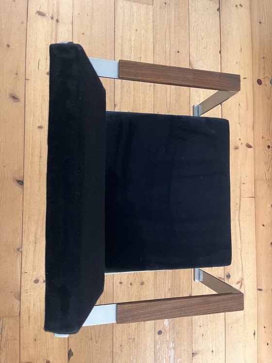 Pastoe (Eettafel)stoel Van Cees Braakman (60’er Jaren) – Eetkamerstoelen, Metal, Textile (photo 4 of 6)