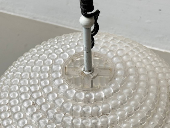 Image 1 of Rara lampada a sospensione con decorazioni a rilievo a bolle, anni '70.