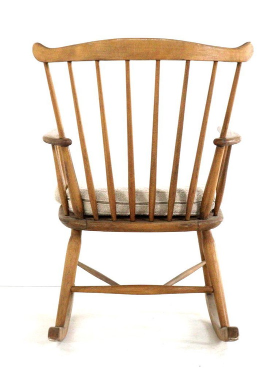 Image 1 of Børge Mogensen for FDB Møbler rocking chair armchair vintage