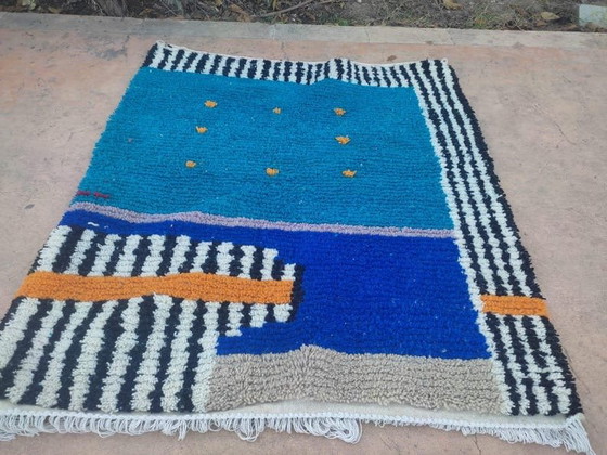 Image 1 of Traditioneller handgeknüpfter Teppich aus reiner Wolle, 2/3 m