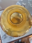 Rozendaal - amberkleurige "Tomaat" glazen vaas