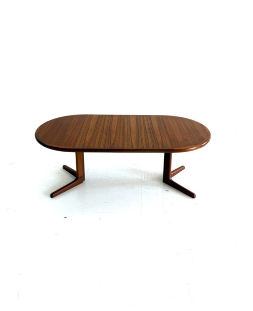 Table à manger extensible vintage, Joh. Kristoffersen & Son '60 – eettafels, Wood, Metal
