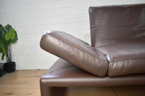 Image 1 of Divano in pelle Koinor Raoul in marrone con braccioli e schienali regolabili
