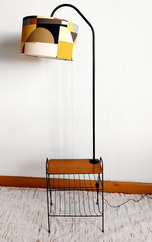 1950 magazine rack with custom shade