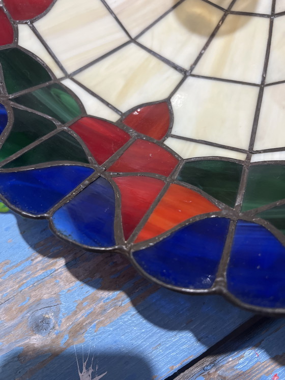 Image 1 of Lampada a sospensione vintage anni '90 in stile Tiffany