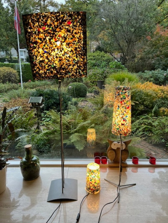 Image 1 of Design lamps with shades made from recycled materials
