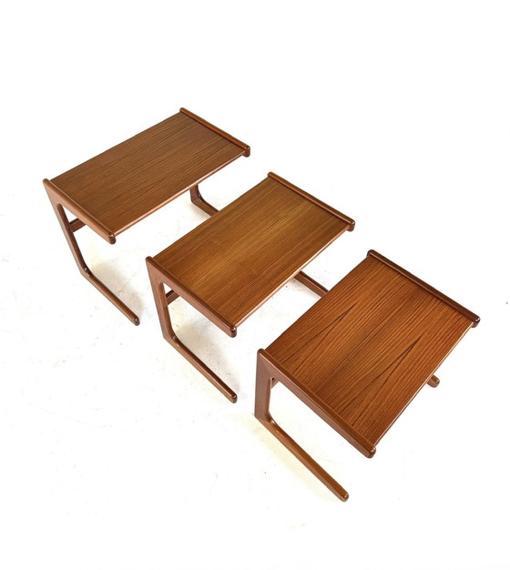 Image 1 of Vintage teskhouten mimiset, Salin Nyborg ‘70