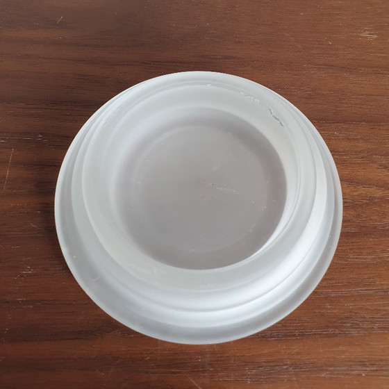 Image 1 of Art Deco Theelichten Vintage Frosted Glas 2 Stuks