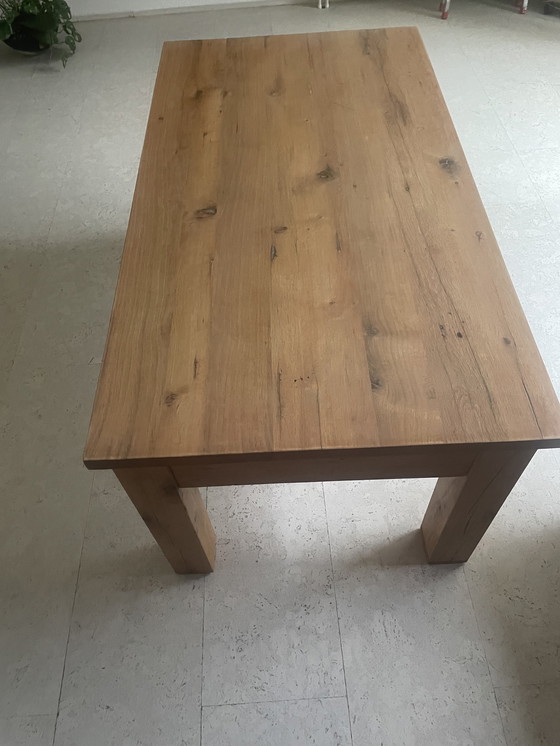 Image 1 of Hand gemaakte salontafel eikenhout
