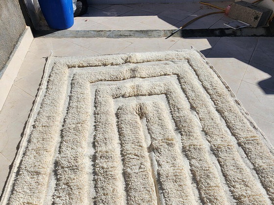 Magnífica Alfombra de Lana Cruda con Motivos Geométricos 270/160cm – Wool (photo 5 of 6)
