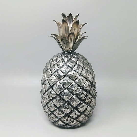 Image 1 of Splendido ananas portaghiaccio degli anni '60 di Mauro Manetti per Fonderia d'Arte Firenze. Prodotto in Italia.