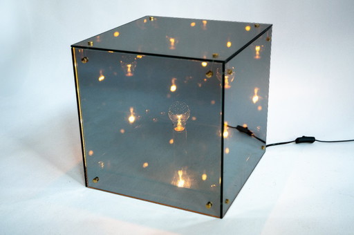 Lámpara de mesa "Prismar" Infinity, Italia, década de 1990