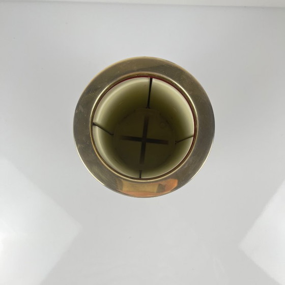 Image 1 of Vintage bottle cooler – marbled effect & gold finish, 1970