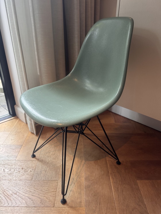 Image 1 of 2 Vitra eames dsr fiberglass seafoam green