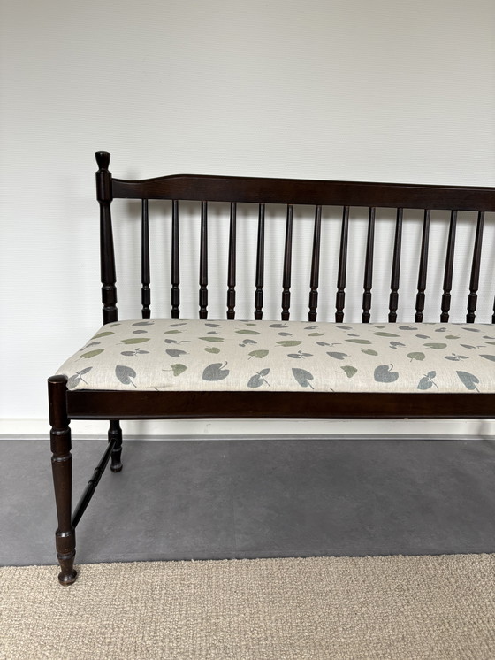 Image 1 of Banc de bar vintage en bois extrêmement charmant l1.27