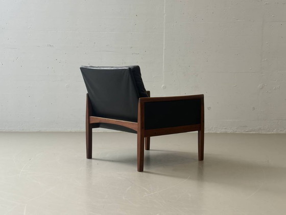 Image 1 of Set van 2 loungestoelen van Hans Olsen voor Juul Kristensen, Denemarken, jaren 1950.