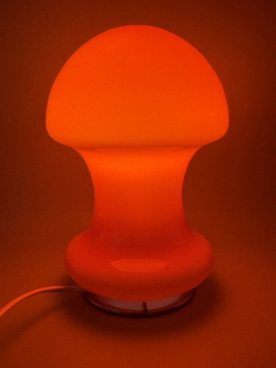 Image 1 of Orange mushroom lamp in Space Age style