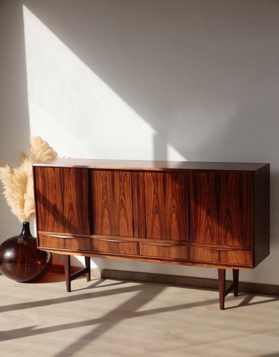 Image 1 of Skandinavisches Highboard aus Palisanderholz – Entwurf von E.W. Bach (1960er Jahre)