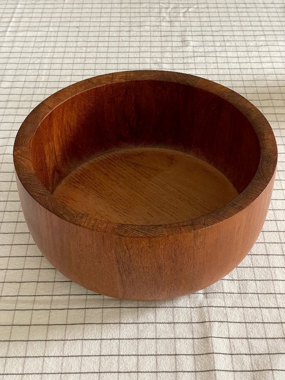 Ciotola XXL in Teak Mid Century Nissen Bowl Anni '60 Vintage Scandi – Ciotole, Wood (photo 12 of 22)