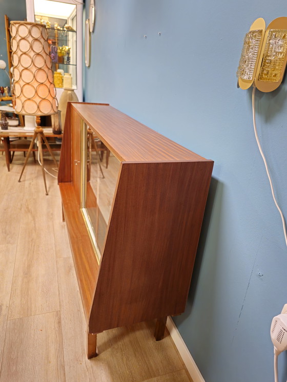 Image 1 of Buffet haut vintage en placage de teck