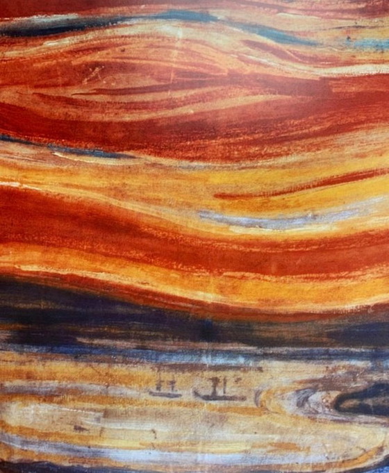 Image 1 of Edvard Munch: "The Scream, 1890". In Large Format And In Excellent Condition.