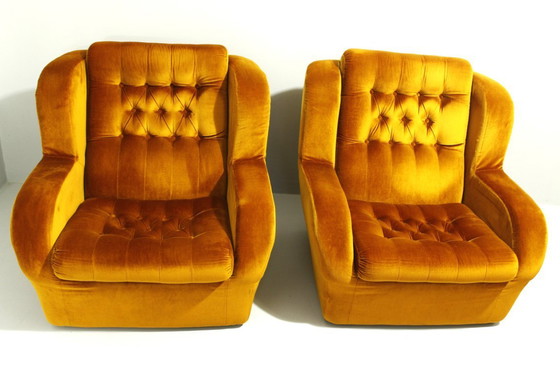 Image 1 of A Pair of Vintage Comfortable Armchairs, Jitona, 1980s
